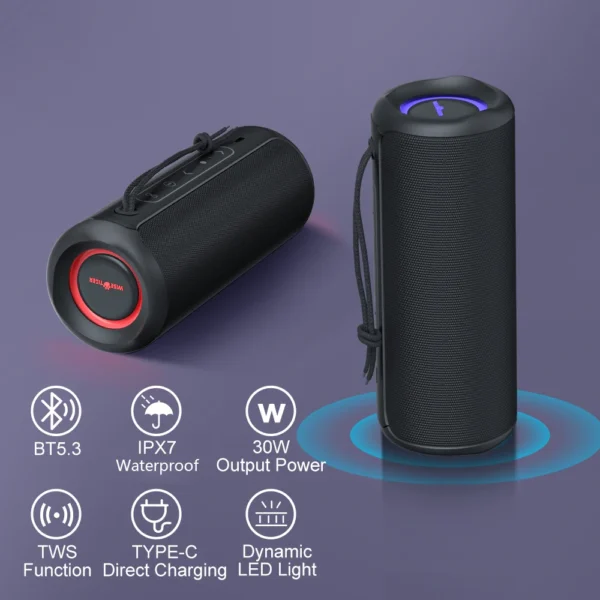 Wisetiger P3 portable bluetooth speaker - Imagen 2