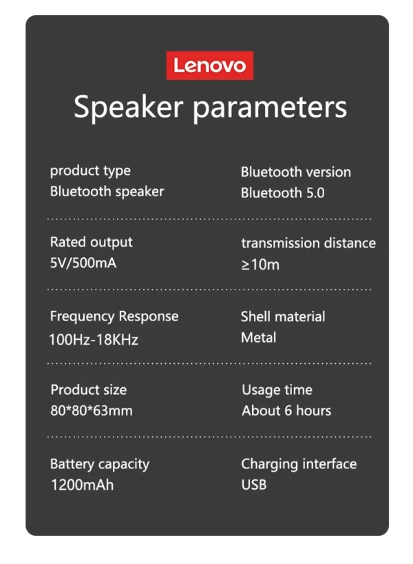 Bocina Lenovo k30 Thinkplus - Imagen 8