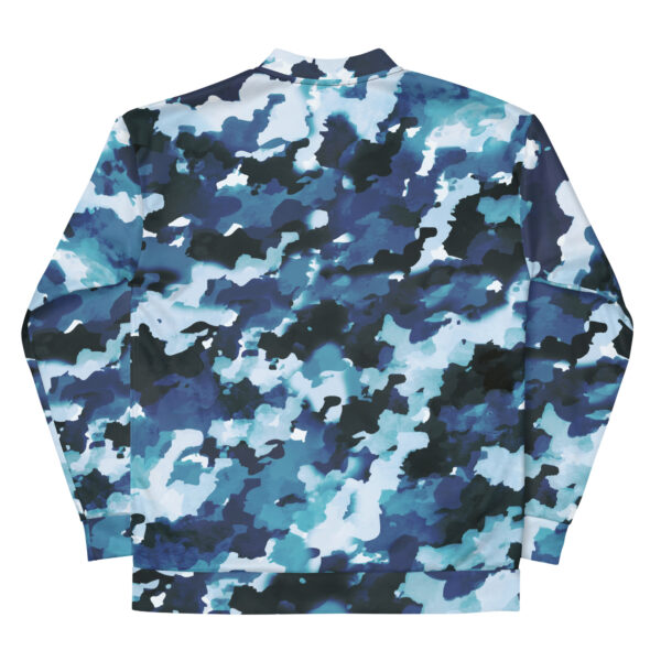 Chaqueta bomber camuflaje azul unisex - Imagen 11