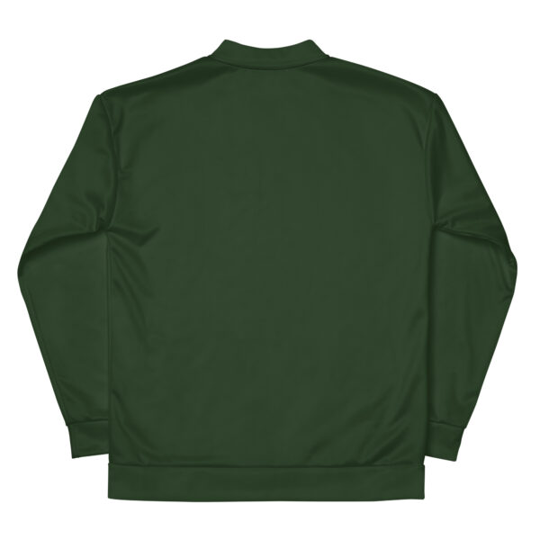 Chaqueta bomber color verde lisa unisex - Imagen 8