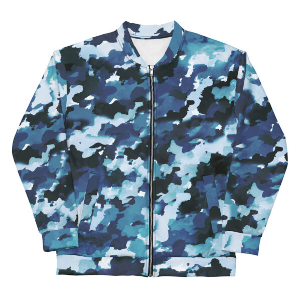 Chaqueta bomber camuflaje azul unisex