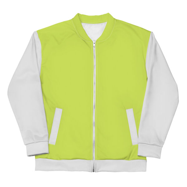 Chaqueta bomber verde mindaro manga gris unisex