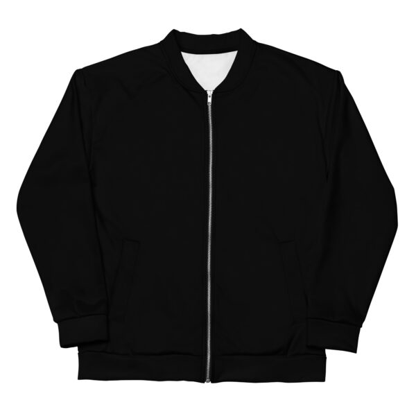 Chaqueta bomber color negra lisa unisex