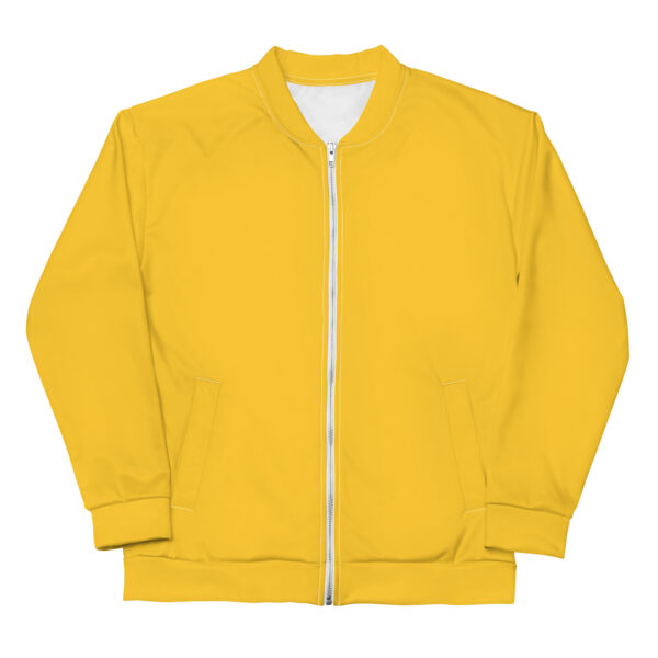 Chaqueta bomber color amarilla lisa unisex