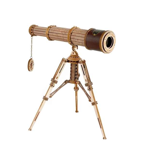 Rompecabezas telescopio monocular de madera