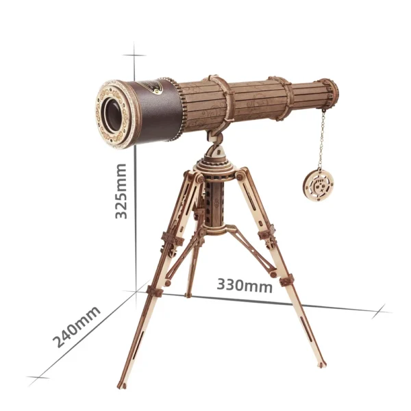 Rompecabezas telescopio monocular de madera - Imagen 2