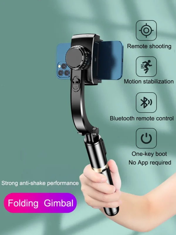 Gimbal estabilizador Q08 para celular antivibración - Imagen 2