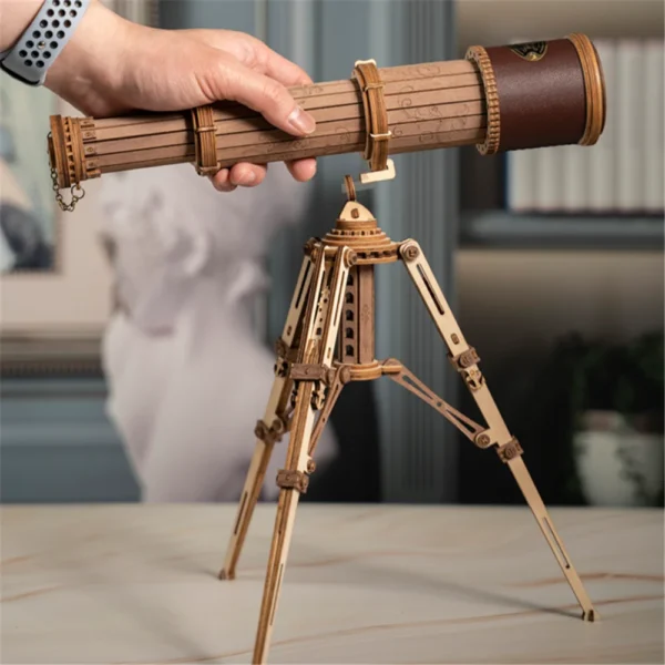 Rompecabezas telescopio monocular de madera - Imagen 4