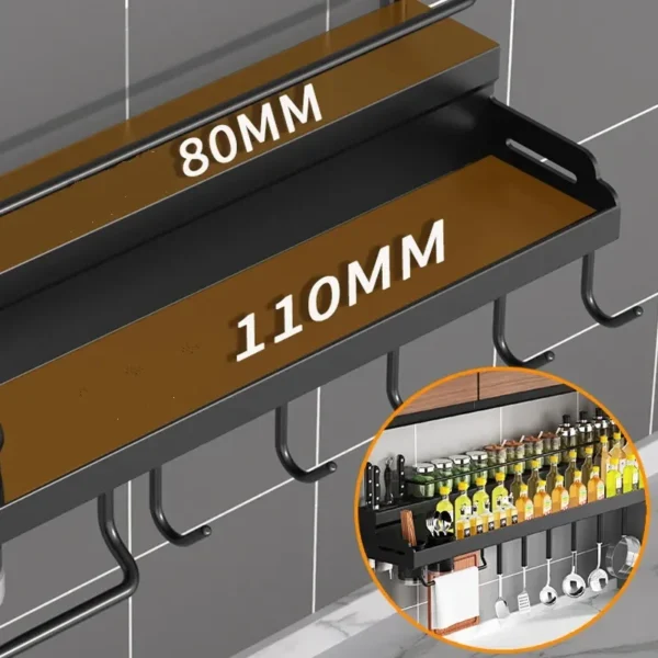 Estante para condimentos y utensilios de cocina 2 capas - Imagen 3