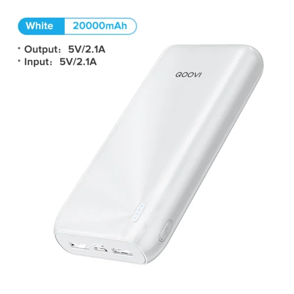 Power Bank 20000 mAh ultra fino con cable Micro USB - Imagen 2