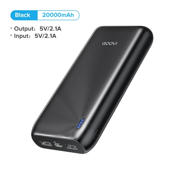 Power Bank 20000 mAh ultra fino con cable Micro USB - Imagen 8