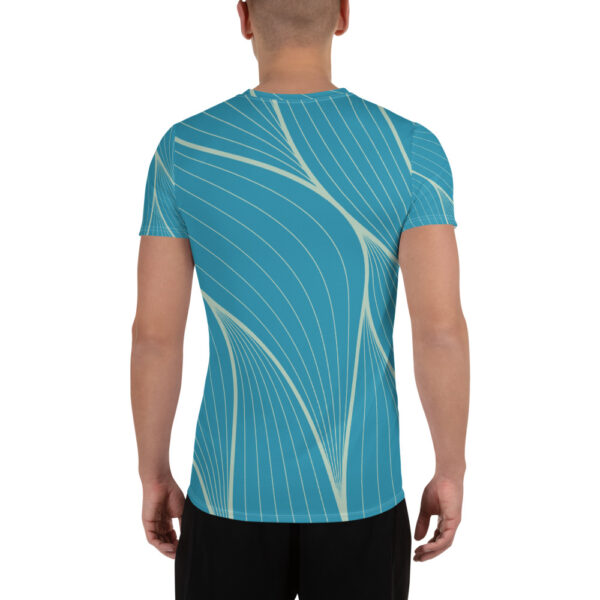 Camiseta deportiva diseño aire celeste para hombre - Imagen 3