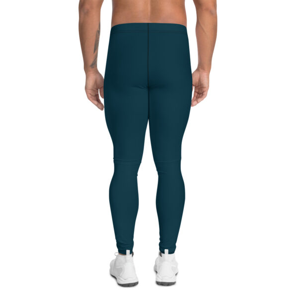 Leggings deportivos color azul ballena para hombres - Imagen 2