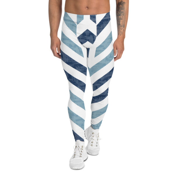 Leggings deportivos para hombre diseño subida azul - Imagen 2