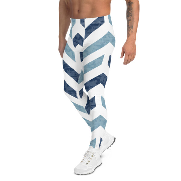 Leggings deportivos para hombre diseño subida azul - Imagen 4