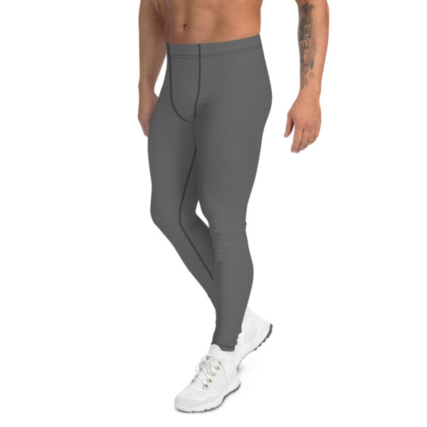 Leggings deportivos color gris oscuro para hombre - Imagen 4