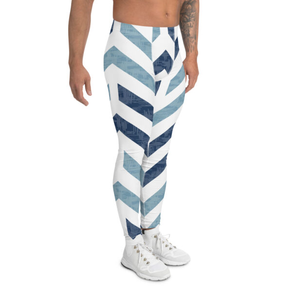 Leggings deportivos para hombre diseño subida azul